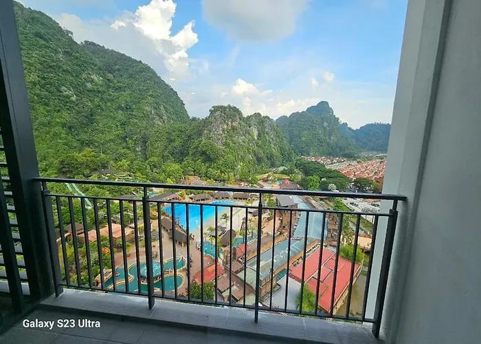 Hotspring 2 Room Premium 1510 Suite Sunway Onsen Theme Park View, 5Pax